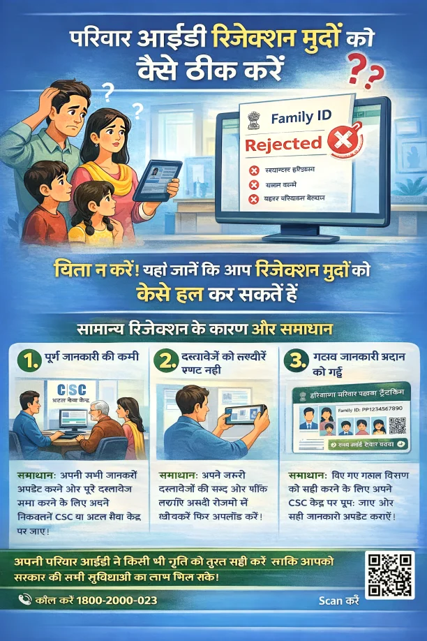 परिवार आईडी रिजेक्शन मुद्दों को कैसे ठीक करें