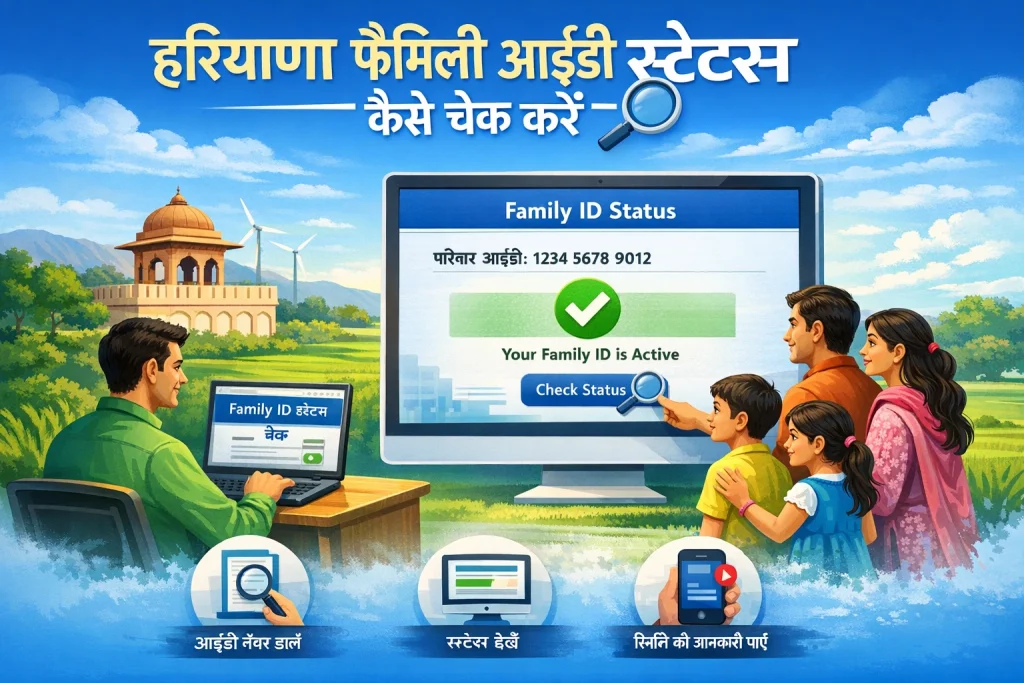 हरियाणा फैमिली आईडी स्टेटस कैसे चेक करें